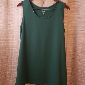 Belle by Kim Gravel bling neck tank